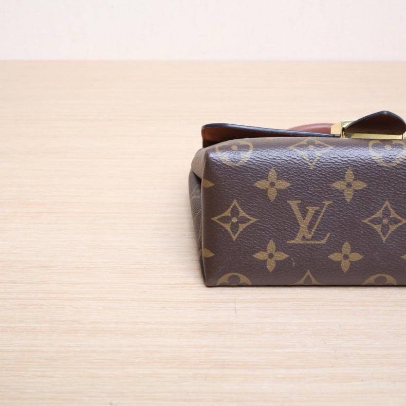 LOUIS VUITTON(路易威登) Locky BB 鎖頭包 焦糖色 PVC 金扣 晶片 老花-3