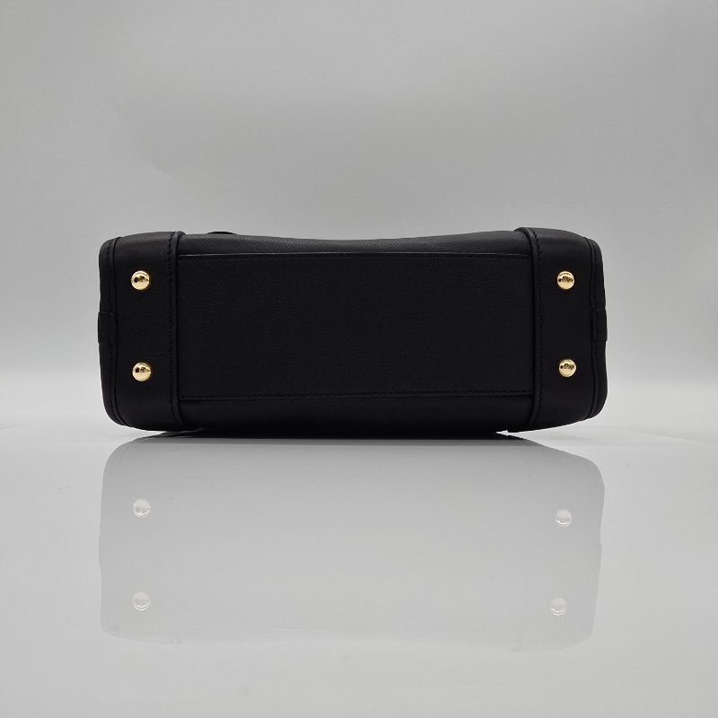 Loewe Amazona 黑色牛皮手提側背包-6