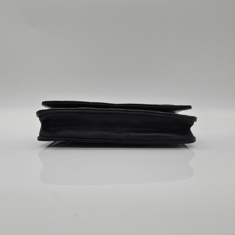 【經超級典】CHANEL WOC 牛皮 黑色 鏈條包-6