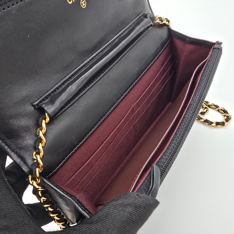 【經超級典】CHANEL WOC 牛皮 黑色 鏈條包-9
