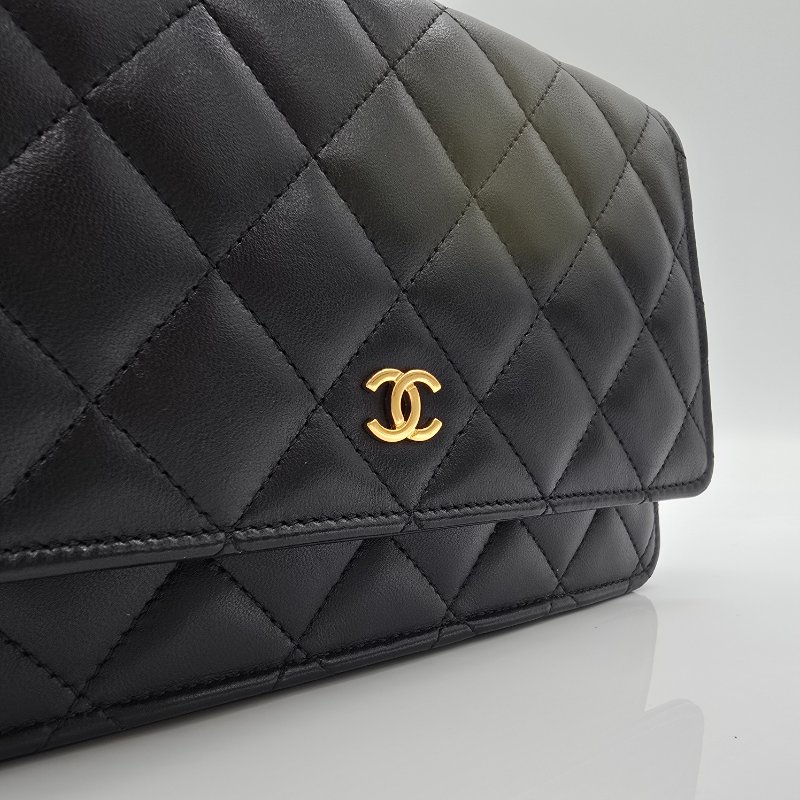 【經超級典】CHANEL WOC 牛皮 黑色 鏈條包-12