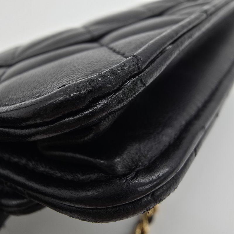 【經超級典】CHANEL WOC 牛皮 黑色 鏈條包-16