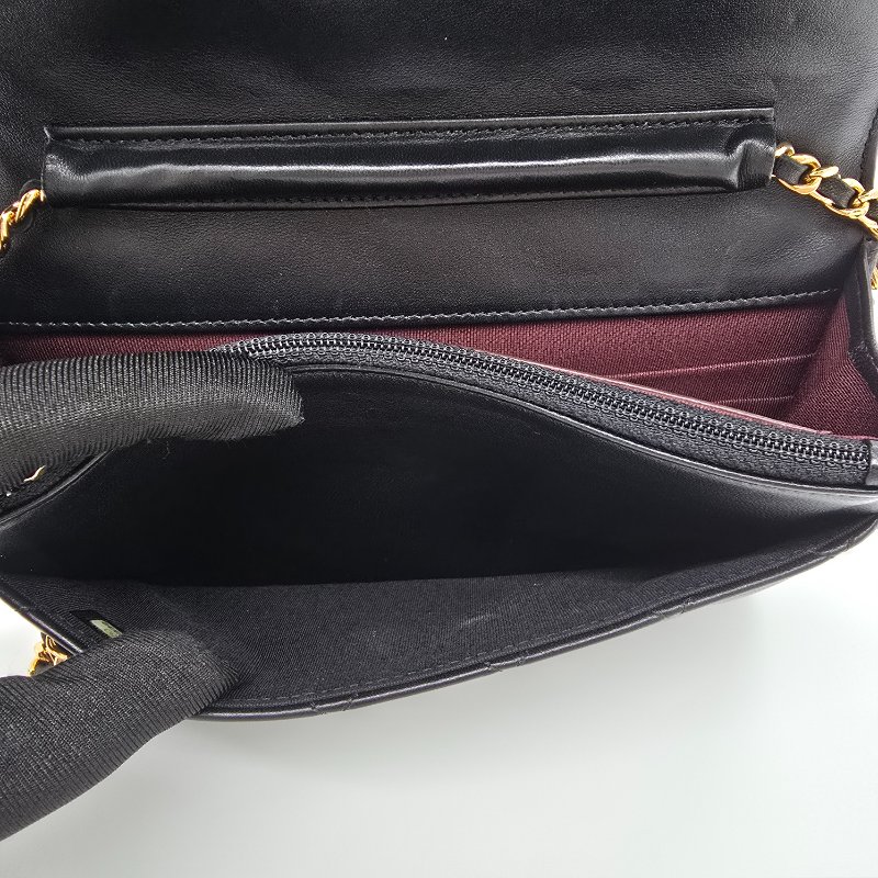 【經超級典】CHANEL WOC 牛皮 黑色 鏈條包-10