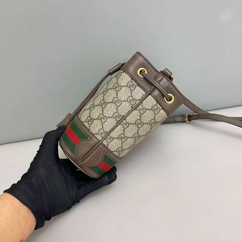 Gucci 古馳 Ophidia 老花 mini迷你小水桶包-2