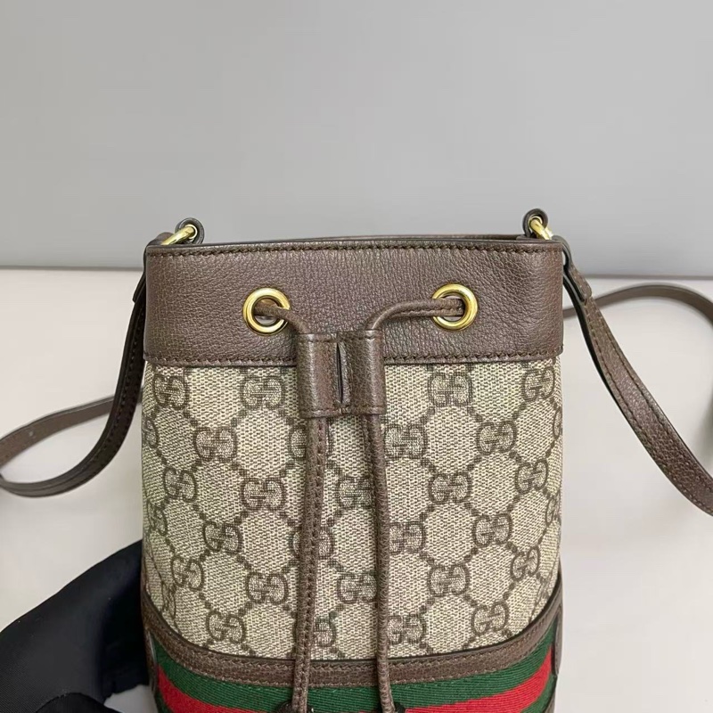Gucci 古馳 Ophidia 老花 mini迷你小水桶包-5