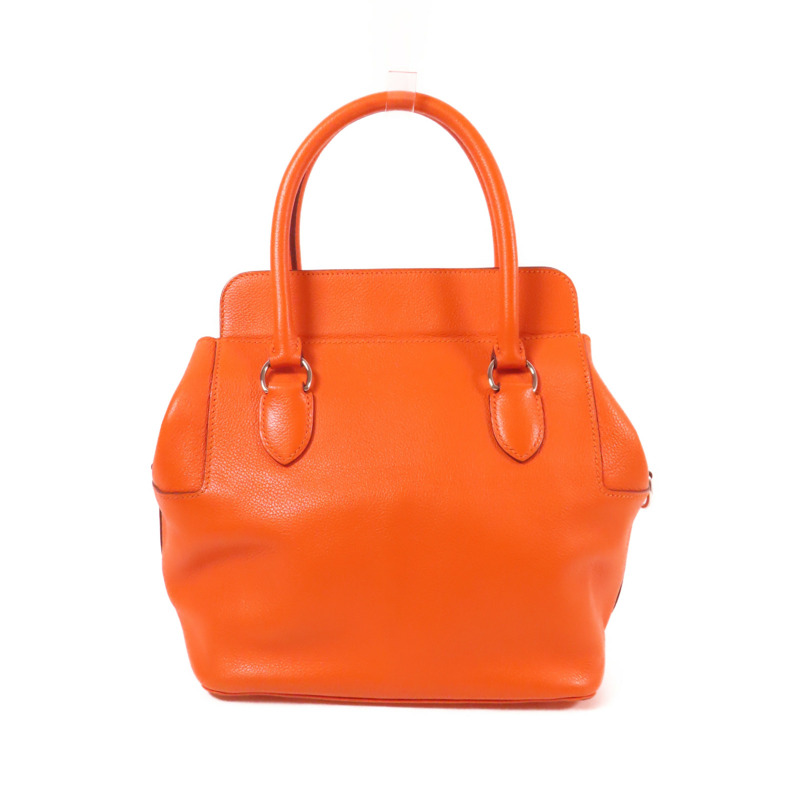 HERMES Clemence皮革Tool Box 20手挽肩背兩用袋Orange-1