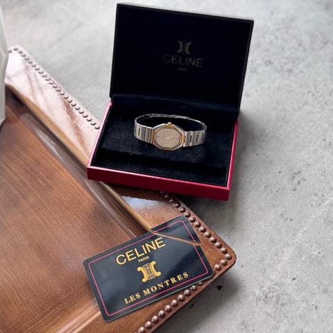 Celine 手表 中古表 鋼表 瑞士製 1985 女表