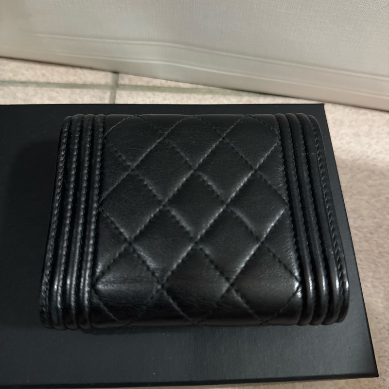 Chanel Boy Small Flap Wallet 香奈兒boy羊皮短夾-1