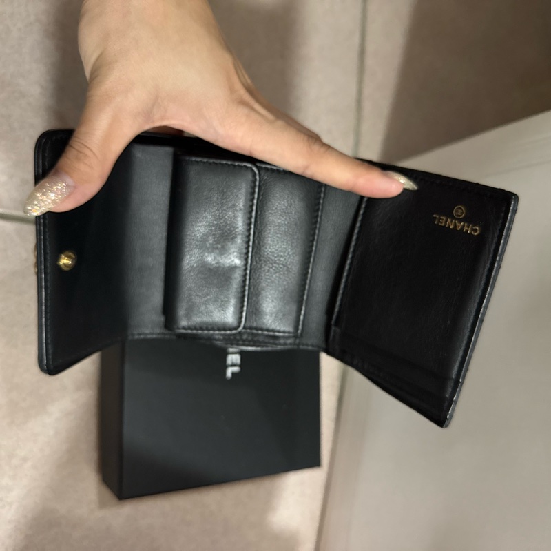 Chanel Boy Small Flap Wallet 香奈兒boy羊皮短夾-4