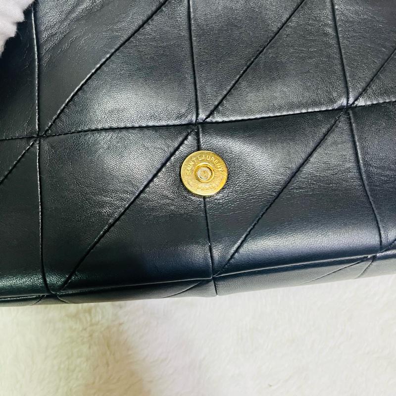 SAINT LAURENT YSL #型號 515821 JAMIE 中款 25CM鏈條包黑金-14