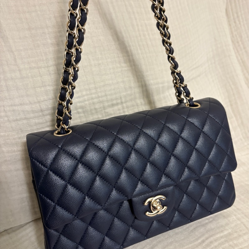 香奈兒CHANEL Classic Flap coco25經典款深藍-0