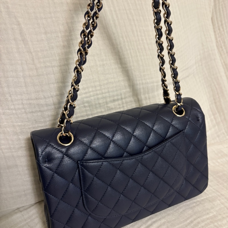香奈兒CHANEL Classic Flap coco25經典款深藍-1