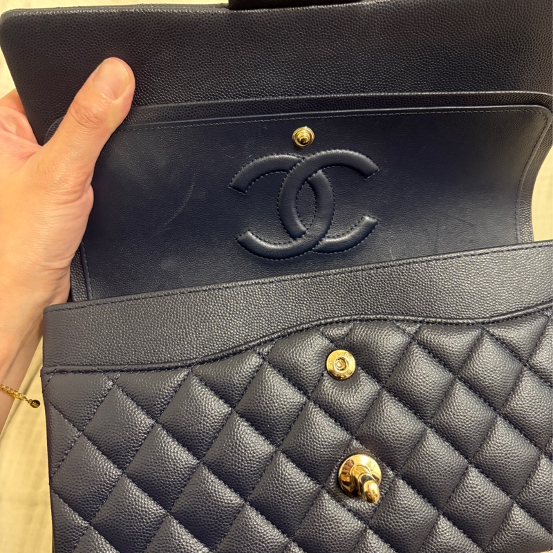香奈兒CHANEL Classic Flap coco25經典款深藍-2