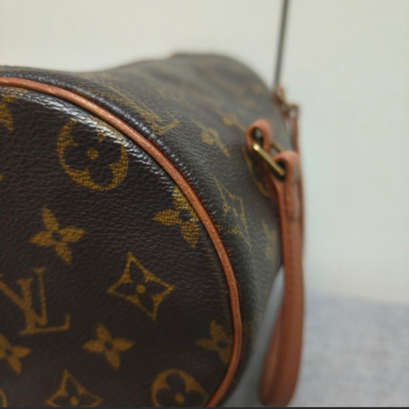 🔥年終狂降🔥【限時降價只到12/31(原13,800)】㊣✨Louis Vuitton✨(附防塵袋)路易威登 LV 老花 紅皮 巴比龍 26 圓筒包 手提包/二手精品/二手包/保證正品🌳二手樹屋🌳-8