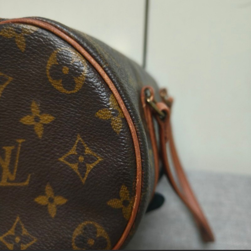 🔥年終狂降🔥【限時降價只到12/31(原13,800)】㊣✨Louis Vuitton✨(附防塵袋)路易威登 LV 老花 紅皮 巴比龍 26 圓筒包 手提包/二手精品/二手包/保證正品🌳二手樹屋🌳-12