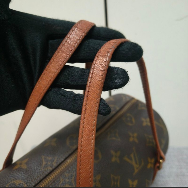 🔥年終狂降🔥【限時降價只到12/31（原13,800）】㊣✨Louis Vuitton✨（附防塵袋）路易威登 LV 老花 紅皮 巴比龍 26 圓筒包 手提包/二手精品/二手包/保證正品🌳二手樹屋🌳-25
