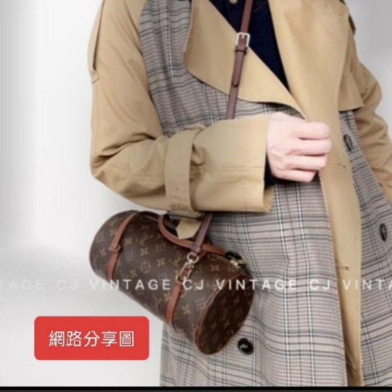 🔥年終狂降🔥【限時降價只到12/31(原13,800)】㊣✨Louis Vuitton✨(附防塵袋)路易威登 LV 老花 紅皮 巴比龍 26 圓筒包 手提包/二手精品/二手包/保證正品🌳二手樹屋🌳-40