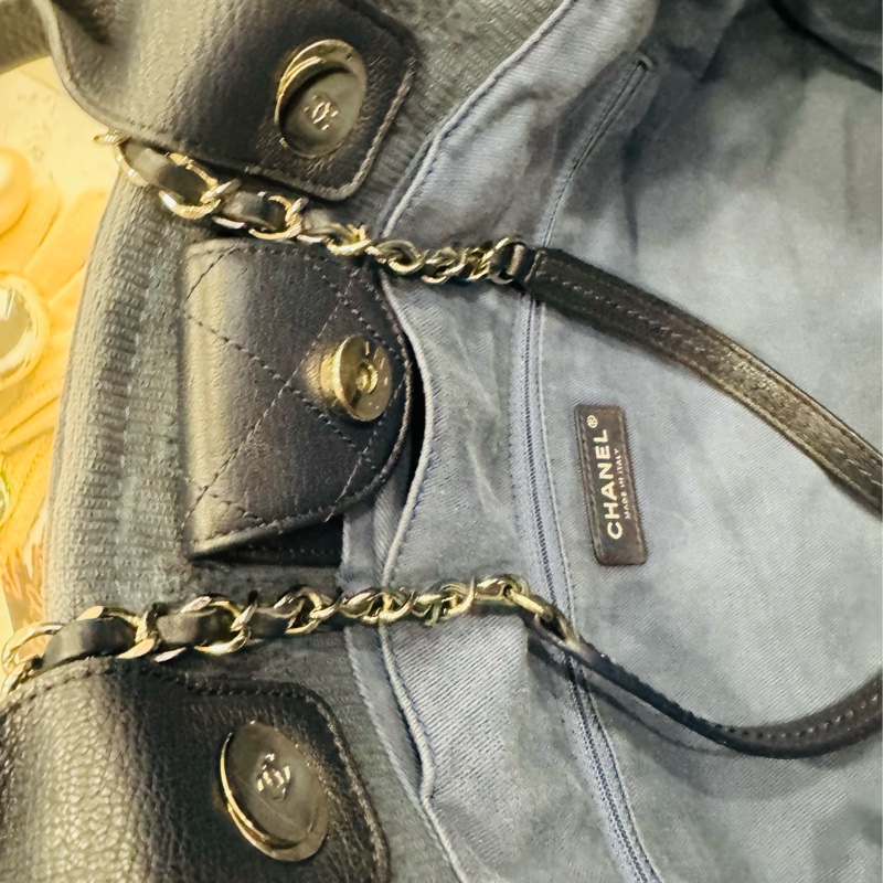 Chanel 牛仔丹寧包 沙灘包-15