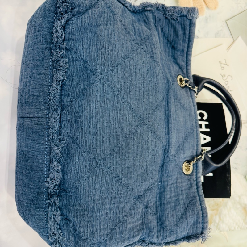 Chanel 牛仔丹寧包 沙灘包-29