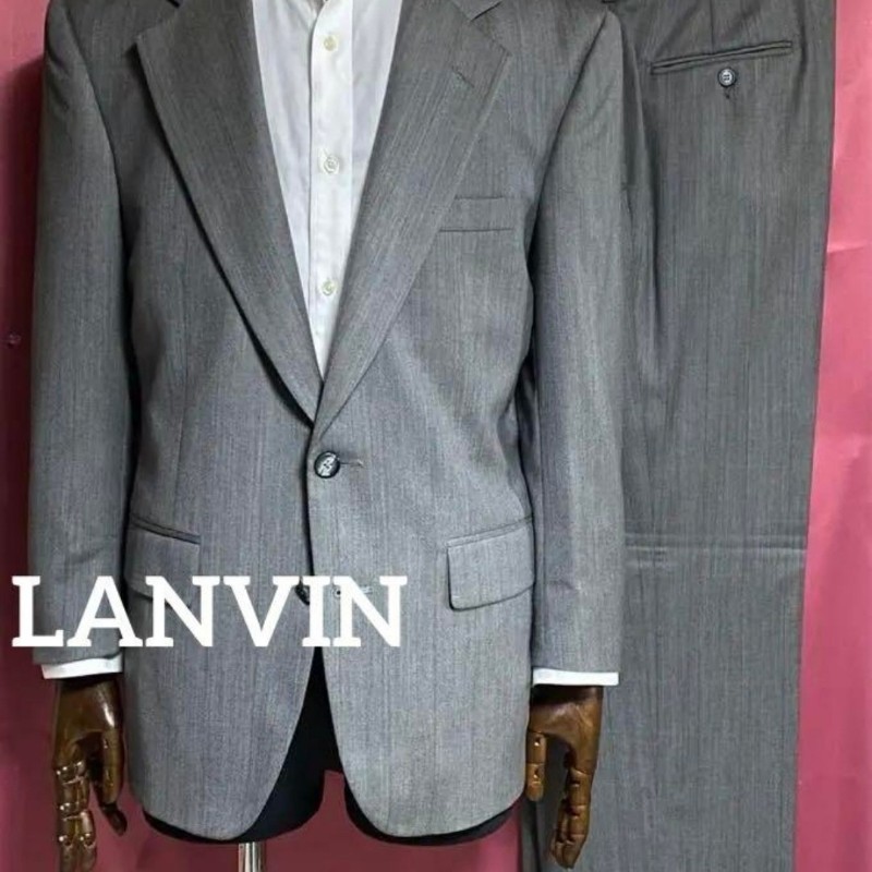 💼【LANVIN 處女羊毛灰色西裝套裝｜巴黎經典老牌｜極簡高級感】-0