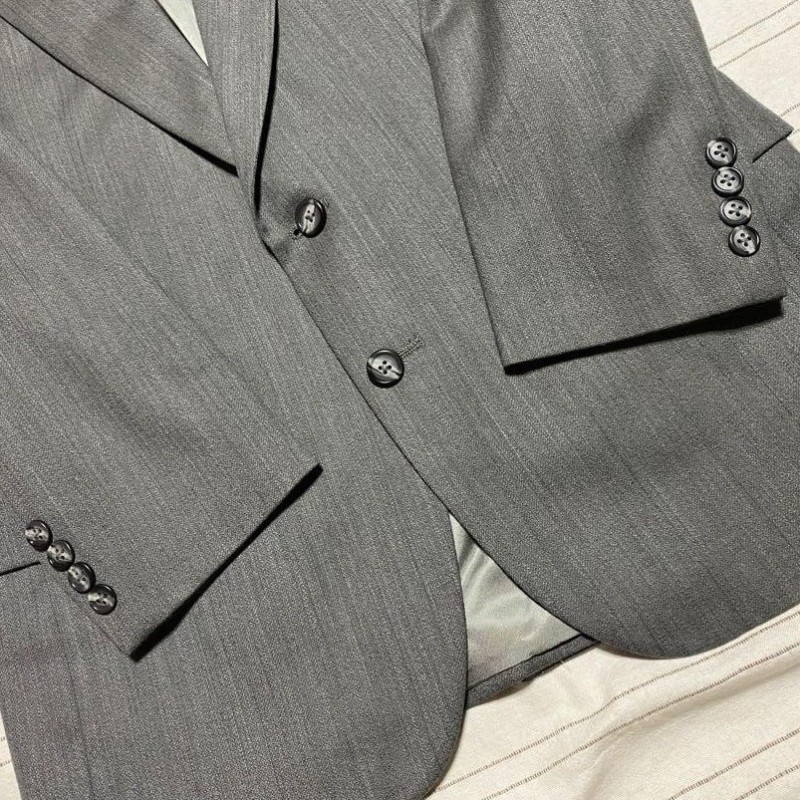 💼【LANVIN 處女羊毛灰色西裝套裝｜巴黎經典老牌｜極簡高級感】-12