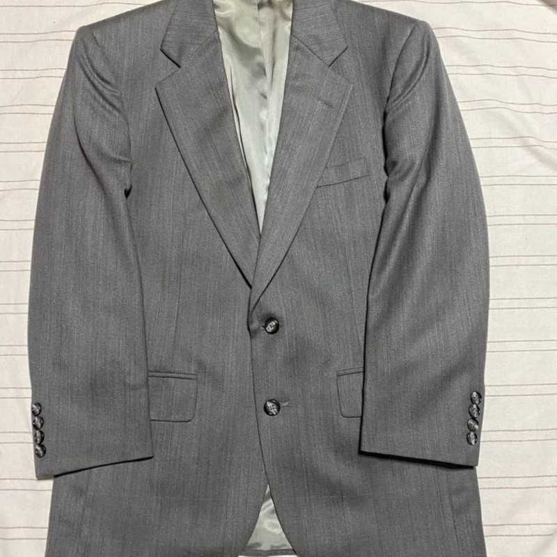 💼【LANVIN 處女羊毛灰色西裝套裝｜巴黎經典老牌｜極簡高級感】-13