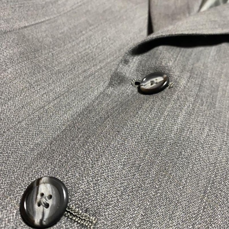 💼【LANVIN 處女羊毛灰色西裝套裝｜巴黎經典老牌｜極簡高級感】-20