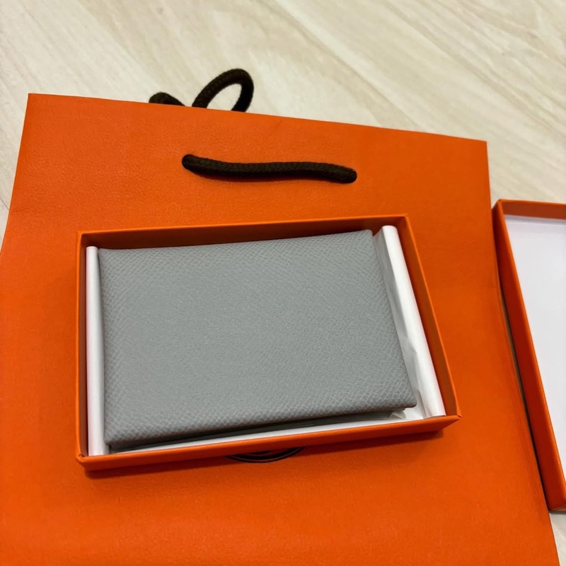 愛馬仕 Hermes 冰川藍 Caivi Duo 卡片夾-3