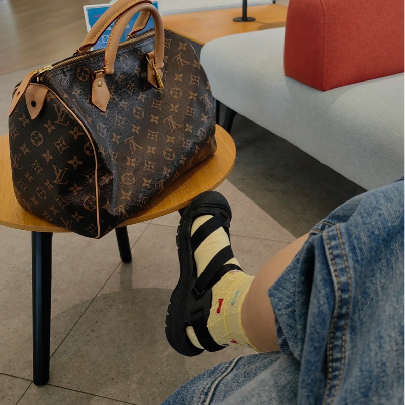 Lv speedy 30 老花枕頭包-5