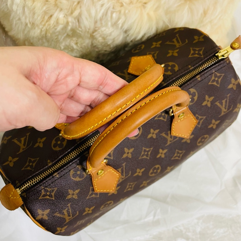 Lv speedy 30 老花枕頭包-23