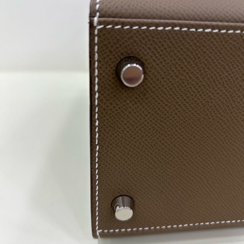 愛馬仕 Kelly28 大象灰銀扣 Epsom皮B刻 全新全套 有購證 Brand New Hermes Kelly 28 Stamp B Etoupe Epsom leather PHW full set with receipt-19
