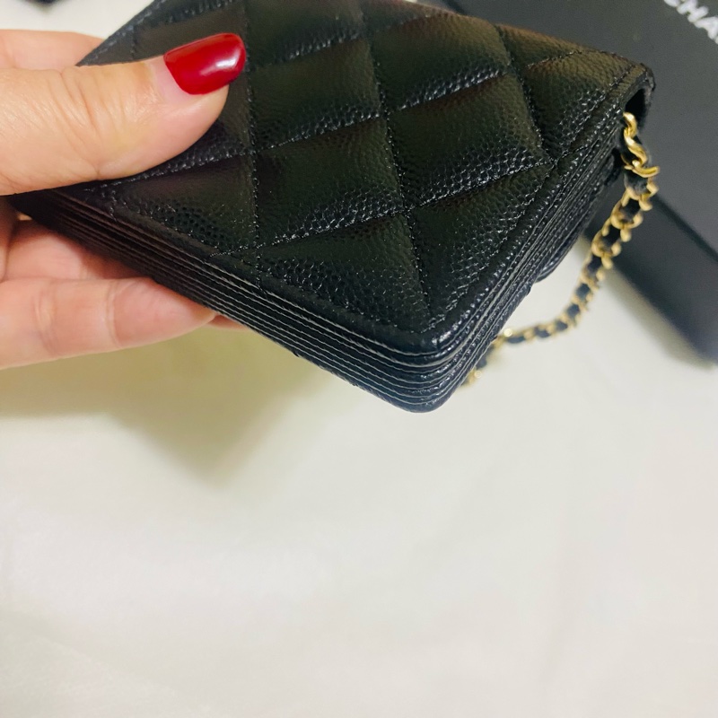 Chanel cf mini 鏈條風琴包-10