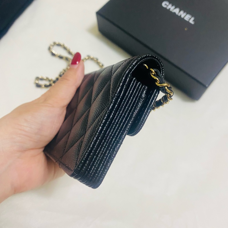 Chanel cf mini 鏈條風琴包-12