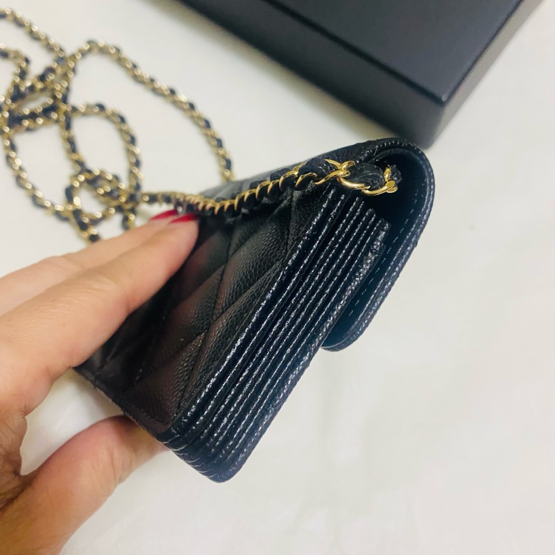Chanel cf mini 鏈條風琴包-15