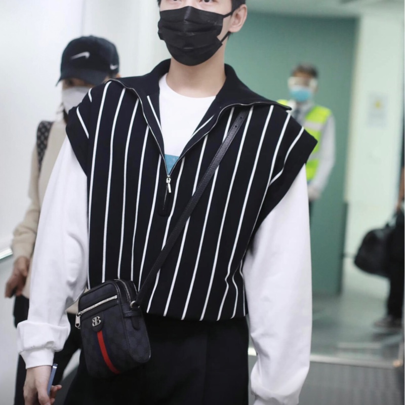 Balenciaga巴黎世家 x GUCCI聯名限量款 相機包斜挎包 男女可背-3