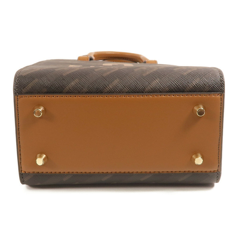 Furla 塗層帆布2 Way Shoulder金扣手挽肩背兩用袋-5
