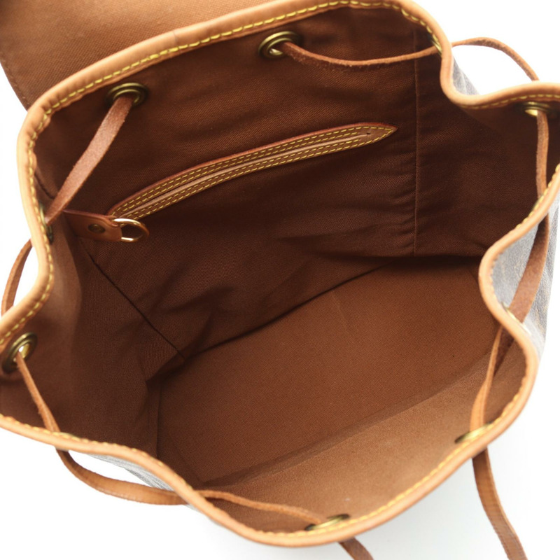 LOUIS VUITTON Montsouris MM 背包 M51136 Monogram 帆布 棕色 二手-2