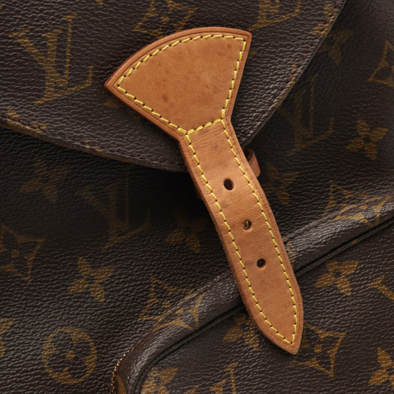 LOUIS VUITTON Montsouris MM 背包 M51136 Monogram 帆布 棕色 二手-7
