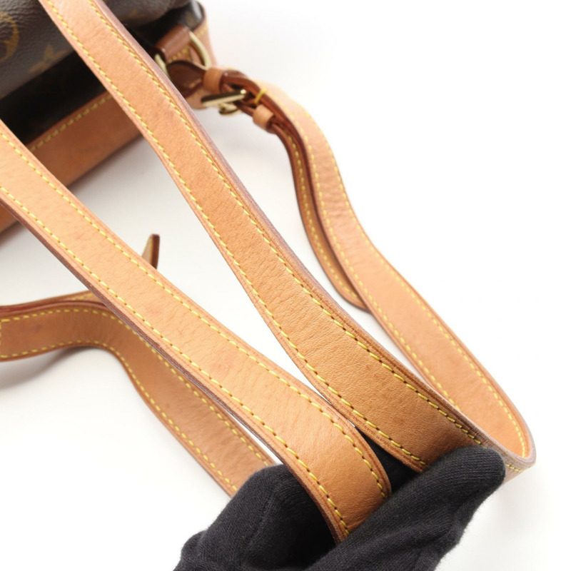 LOUIS VUITTON Montsouris MM 背包 M51136 Monogram 帆布 棕色 二手-8