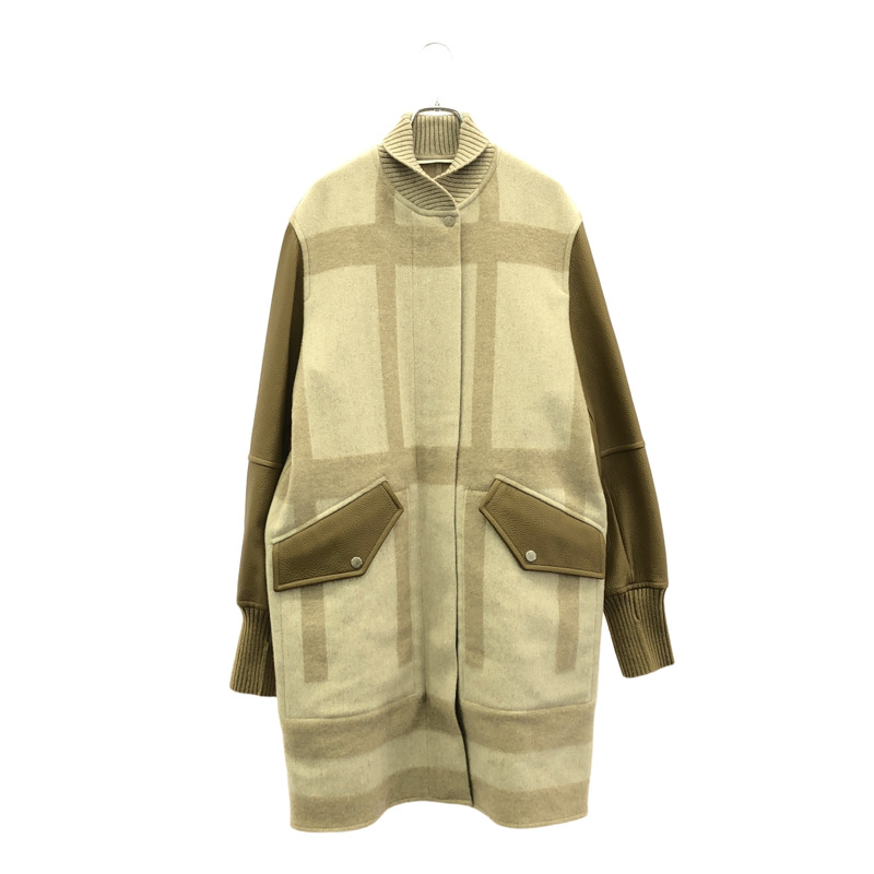 愛馬仕大衣 其他大衣 羊絨 米色 二手 女士-0