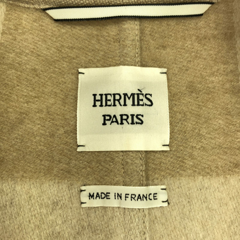 愛馬仕大衣 其他大衣 羊絨 米色 二手 女士-4