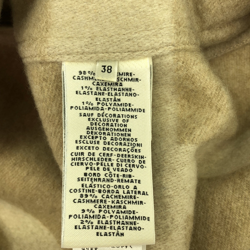 愛馬仕大衣 其他大衣 羊絨 米色 二手 女士-5