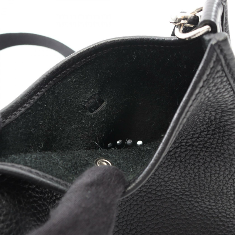 HERMES Evelyne TPM 斜背包 Y Taurillon Clemence 黑色二手 SHW-8