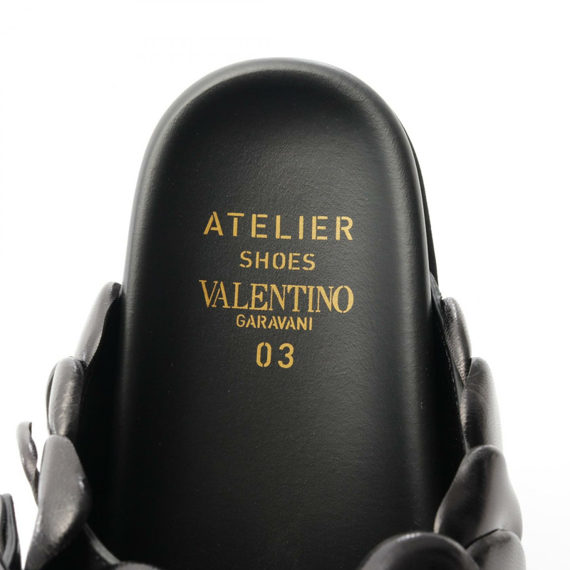 Valentino Garavani ATELIER SHOES 03 Rose Edition 涼鞋 皮革 黑色 二手 女士-4