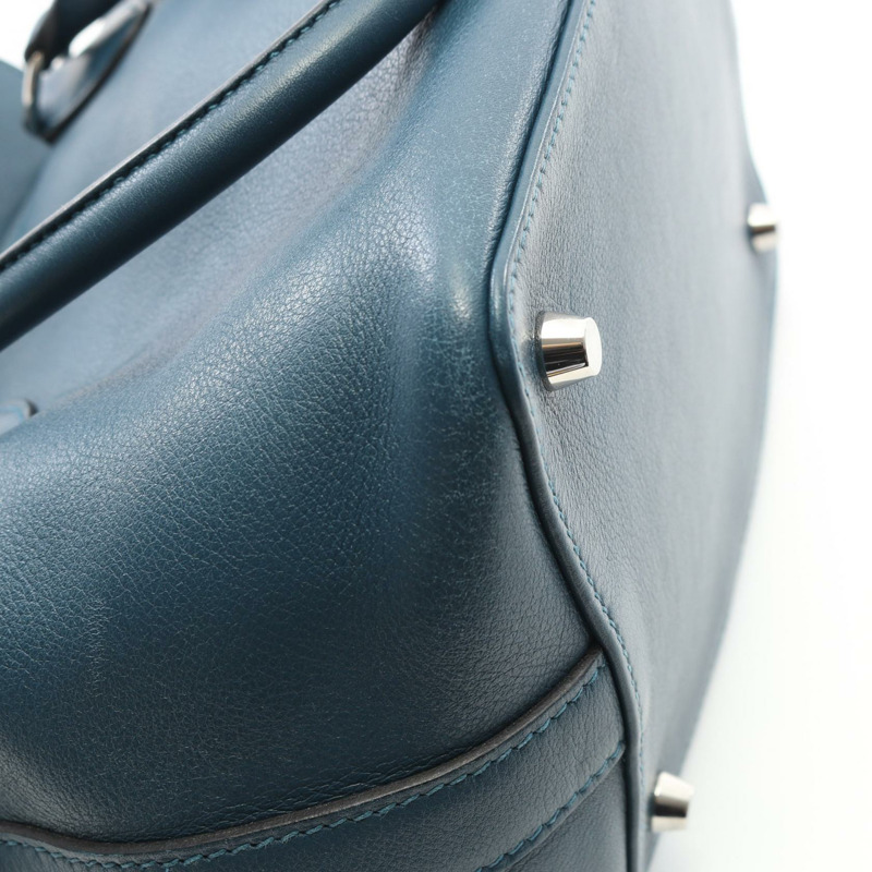 HERMES Toolbox 20 手提單肩包 D Swift 皮革 藍色 二手 SHW-7