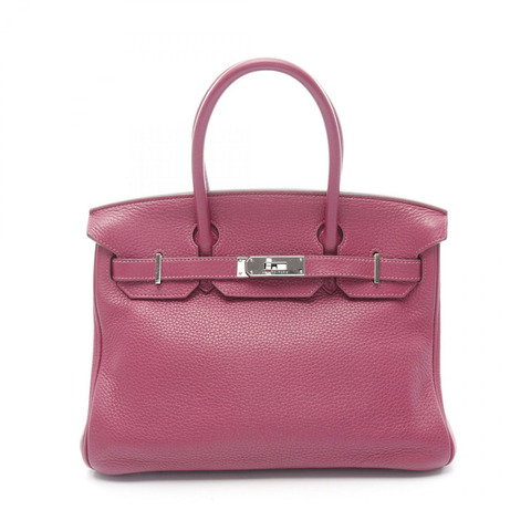 HERMES Birkin 30 手提包 O Taurillon Clemence 皮革 Tosca 二手 SHW