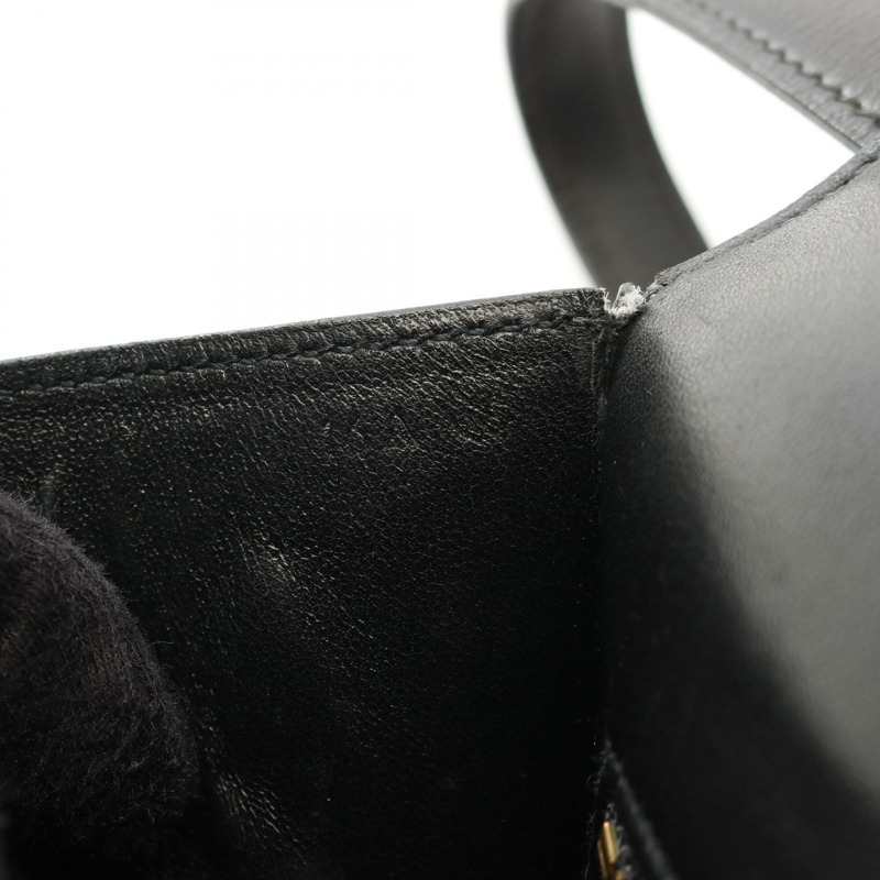 HERMES Constance 23 單肩包 N Box 小牛皮 黑色 二手 GHW-4