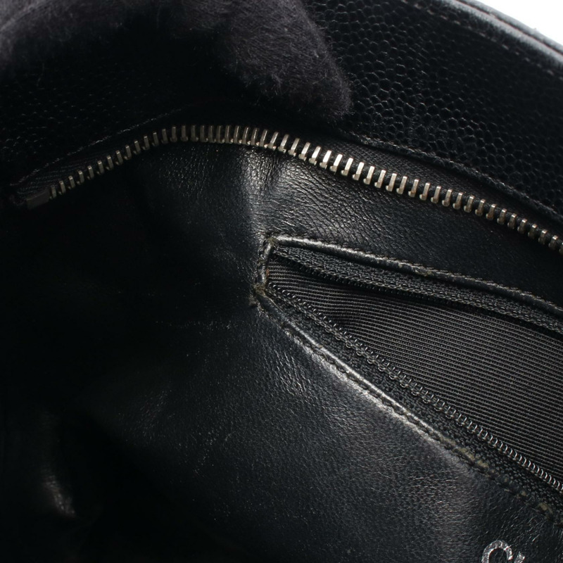 CHANEL Medallion Tote 手提包 A01804 小牛皮 黑色 二手 女款 COCO CC-4