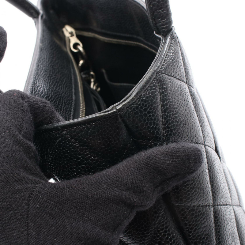 CHANEL Medallion Tote 手提包 A01804 小牛皮 黑色 二手 女款 COCO CC-9