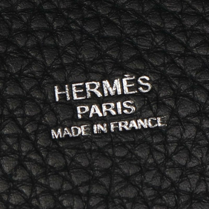 HERMES Picotin MM 手提包 W 060991CK Taurillon Clemence 黑色 SHW-3